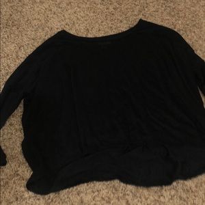 Black long sleeve top